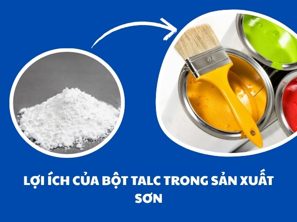 Bột talc công nghiệp là lựa chọn lý tưởng trong lĩnh vực sơn và chất phủ bảo vệ bề mặt